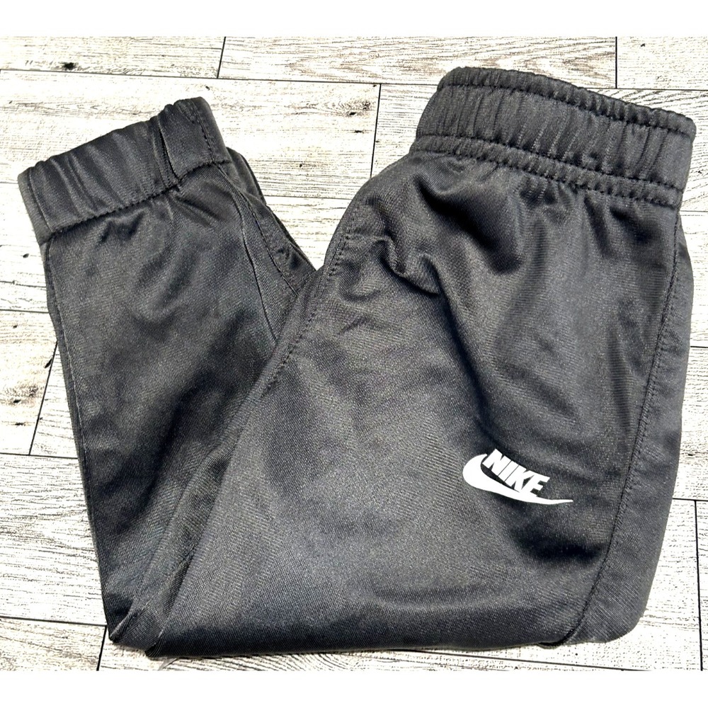 Nike Boys Baby Elastic Waist Jogger Sweat‎ Pants Gray White Swoosh 12 months